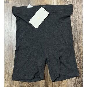 Fabletics Women's RestoreKnit Slim Fit Shorts JM3 Black Grey Large NWT Lounge